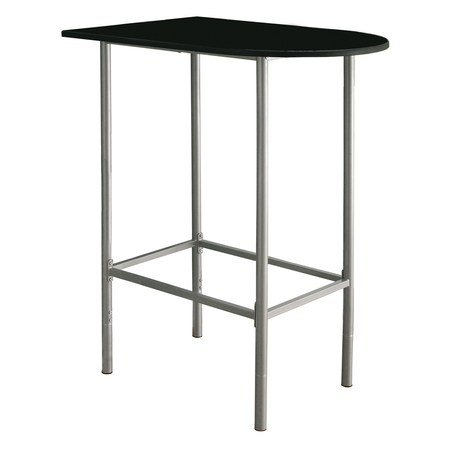 MONARCH SPECIALTIES Home Bar, Bar Table, Bar Height, Pub, 36" Rectangular, Small, Kitchen, Metal, Laminate, Black, Grey I 2335